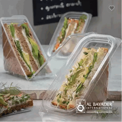 Al Bayader disposable plastic sandwich wedge