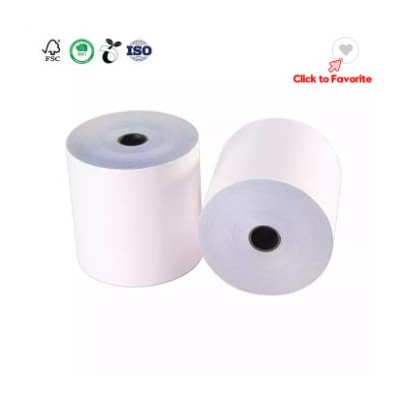 China Manufacturer Wholesale 100% Virgin Wood Pulp 48-80 Gsm Carbonless 3 Ply NCR Paper Roll