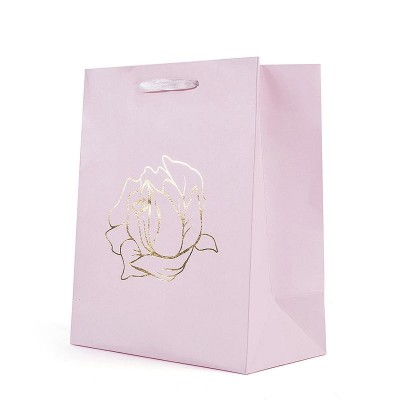 Popular design Wholesale Custom Logo Luxury Gift Bag Craft Matte Kraft Shopping Paper Bags With Cott