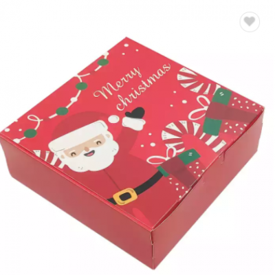 Free Sample Custom Size Christmas Eve Decoration Gift Paper Box For Shop