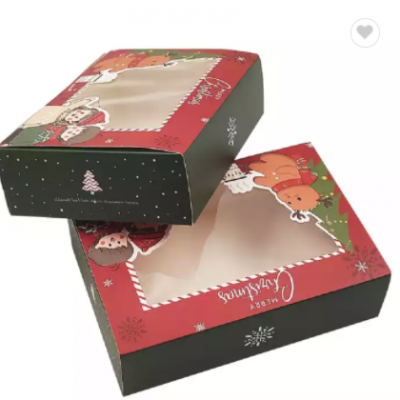 Custom luxury Christmas decoration gift paper boxes Christmas eve gift present box