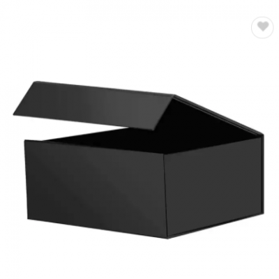 Small Magnetic Collapsible Box Rigid Gift Matt-Black-Cardboard-Box-Wholesale