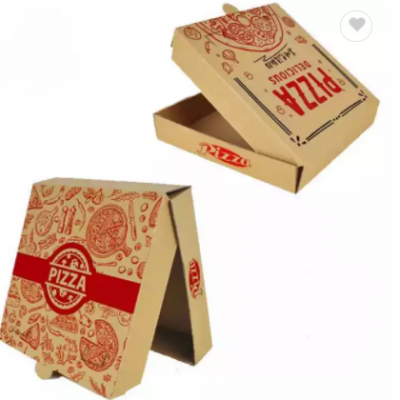 Corrugated Paper Pizza Box Personalizada Supply Color Printing Disposable Pizza Paper Box