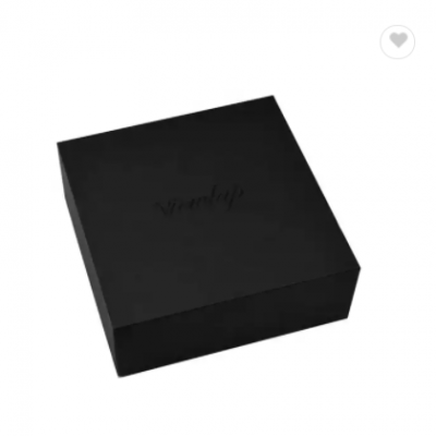 Custom Black Luxury Rigid Gift Mailer Magnetic Logo Packaging Box