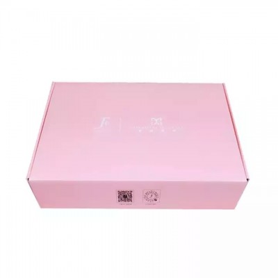 FocusBox cheap custom logo delicate appearance mailer box print pink cosmetic corrugated paper box