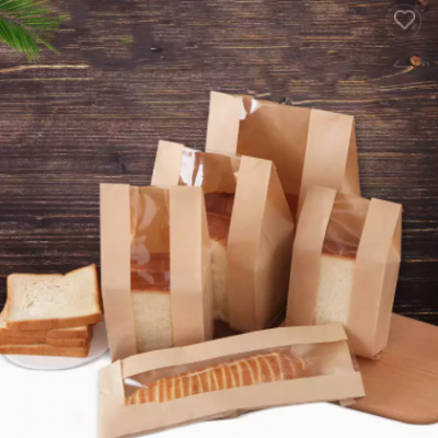 Hot Selling Food grade French baguette bags bread packing paper bag eco-friendly bread packaging gre