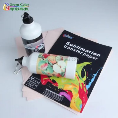 Greencolor Good Quality A3 A4 Size Heat Transfer Sublimation Wrapping White sticker Paper