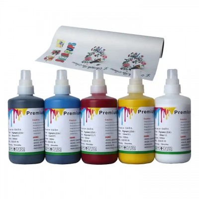 Eco-friendly water based uv dtf ink premium dtf ink WHITEBKCMY dtf ink use for l1800