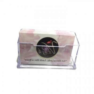 Customized PVC business card storage transparent card case