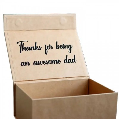 Wholesale Personalized Custom Text Printed Kraft Paper Cardboard Magnet Foldable Shipping Keepsake G