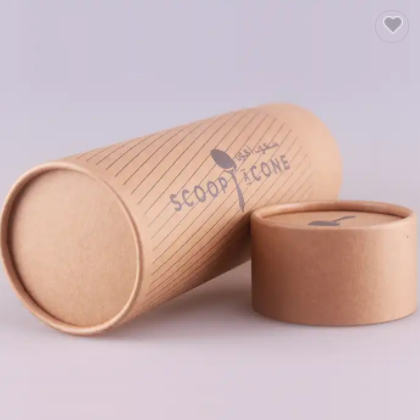 Customized kraft paper tube packaging for cosmetic/gift cylindrical tool cardboard round box / 3