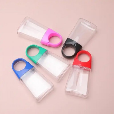 Plastic Hook Bottle PET Flip Bottle Carabiner Hand Sanitizer Bottle Transparent 20ml Cosmetic Skin C