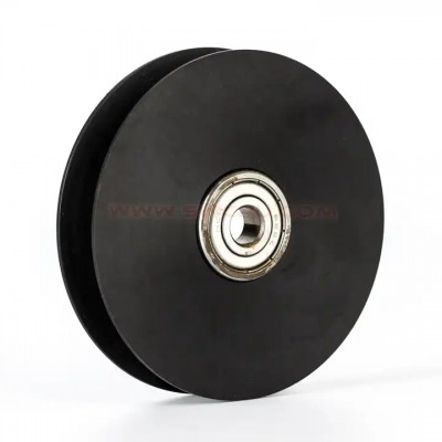 Zhongde Custom Black Small Polyurethane Plastic Elevator Pulley Roller