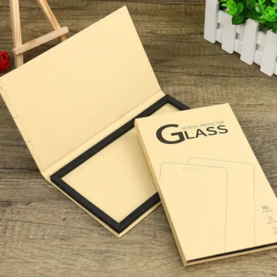 custom paper retail mobile phone tempered glass packing packaging box screen protector packaging / 3