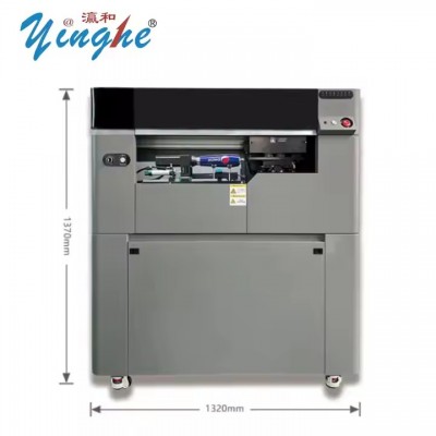 YH High Speed Digital Inkjet Cylindrical UV Printing Machine For Glass Ceramics Bottle Plastic 360 D